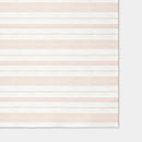 120"x60" Warm Striped Tablecloth - Coral Pink and White
