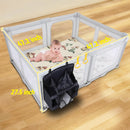 Foldable Baby Playpen - Grey