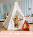 Kids Foldable Teepee Play Tent with Carry Case - Raw White