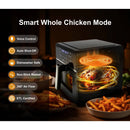 10qt SmartVoice 6-in-1 Air Fryer - Black