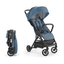 Inglesina Quid Stroller - Manta Blue - Ultra Compact Lightweight Travel Stroller for Babies and Toddlers, Airplane Overhead, Foldable, Reclining Seat, Collapsible Canopy, 3 Months - 50 lbs, BPA Free