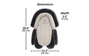 2-in-1 Head Support - Cuddle Soft - Gray