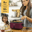 Manual 8-Quart Slow Cooker - Rhubarb