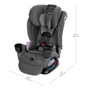 All4Stages Slim Plus Canopy 4-in-1 Convertible Car Seat - Bodie Gray