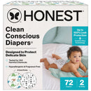 72ct Disposable Diapers Size 2 - Turtle Time + Pattern Play