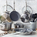 GreenPan GP3 Thermolon 9G Ceramic Nonstick 14-Piece Cookware Set - Healthy Non-Toxic PFAS Free