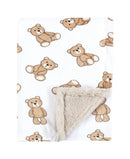 Plush Teddy Bear Baby Blanket - One Size