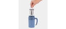 Stainless Steel Tea Tumbler with Handle - Brown