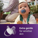 4pk Ultra Soft Pacifiers 0-6m - Blue/Green
