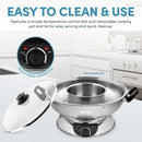 Electric Shabu Shabu Hot Pot - Silver