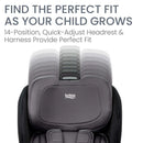 Poplar 2 in 1 Convertible Car Seat - Stone Onyx