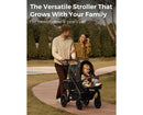 Multi-Functional Stroller with Carrycot + Seat Combo - Black
