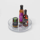 11" Low Plastic Lazy Susan Turntable - Clear