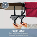 Caddy Hook-On High Chair - Black