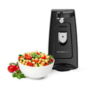 Electric Can Opener Black: Freestanding, Metal & Plastic, 2-Year Warranty, Spot Clean, 9.05" Width