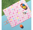 Bright Checkerboard Picnic Blanket