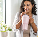 40oz Vacuum Insulated Stainless Steel Straw Tumbler - Cotton Candy