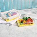 4pc (set of 2) 5.5 Cup Tritan Plastic Rectangle Food Storage Container Set