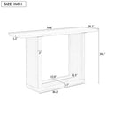 Console Table With Curved Corners - Natural Wood Veneer - Natural