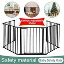 New Baby Safety Gate, 4-in-1 Fireplace Fence