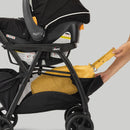 KeyFit Caddy Frame Stroller | Black/Black