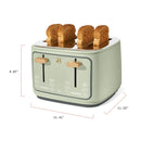 4-Slice Toaster with Touch-Activated Display - Sage Green by Drew Barrymore