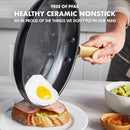 5 Piece Ceramic Nonstick Cookware Set - Hard Anodized Pots and Pans