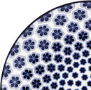 Blooming Delight Floral 12 Piece Dinnerware Set - Blue White