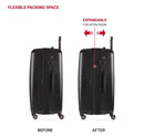 Large Hardside Checked Spinner Suitcase - Expandable Luggage