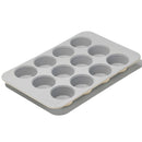 12" Nonstick Ceramic Muffin Pan Cream