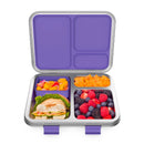 Leakproof 3-Compartment Bento-Style Lunch Box - Purple