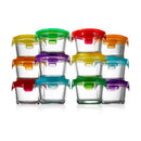 12pc Mini Glass Round Meal-Prep Containers - 4oz