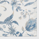 84" x 60" Cotton Floral Tablecloth Blue