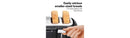4 Slice Toaster 24217: Black Double Toaster, 1300W, Multifunction, Spot Clean, Plastic, 1-Year Warranty