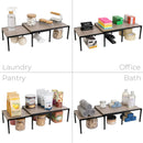 Premium Wood Expandable Storage Shelf - Black