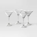 Martini Cocktail Glass Set - Clear - 8oz Capacity, Set of 4