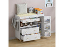 Modern Changing Table - White
