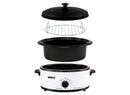 6-Qt. 750-Watt Roaster with Porcelain Cookwell - Ivory