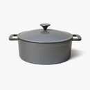 5.5qt Enamel Dutch Oven - Grey