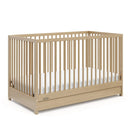 5-in-1 Convertible Crib with Drawer - Driftwood