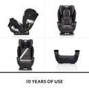 All4Stages Slim 4-in-1 Convertible Car Seat - Tybee Black