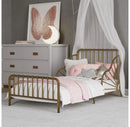 Quinn Whimsical Metal Toddler Bed - Gold