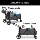 Jeep Sport All Terrain Stroller Wagon - 2 Seater - Grey Blue Moon