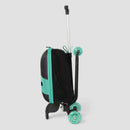 Softside Medium Checked Scooter Suitcase - Teal