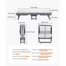 Rollaway Bed, 31 in x 75 in Folding Bed with 4 in Mattress, Twin Size Foldable Bed with Sturdy Metal Frame & Memory Foam Mattress