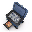 FrostVault 45qt Wheeled Cooler with Cold Dry Zone - Lakeshore Blue: Beverage Cans Capacity 52