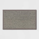 34" x 20" Textured Pet Kitchen Rug Gray