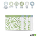 Ello 6-Pack Standing Sandwich Reusable Food Storage Bags - Green