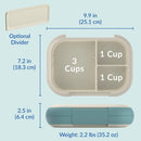 XL Lunch Storage Containers - Blue - 2-Pack