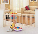 Extra Wide Wooden Baby Gate - Natural Wood